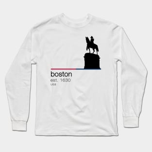 Boston statue of George Washington Long Sleeve T-Shirt